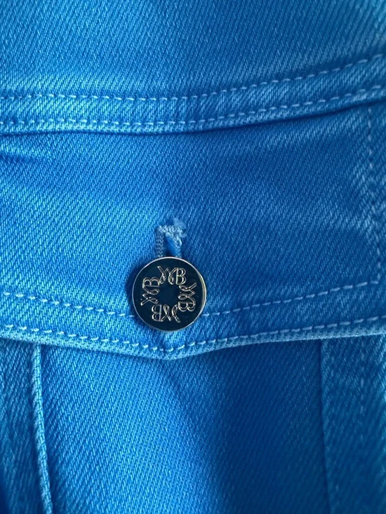 WHBM Women’s Blue Tailored Jean Jacket - Picture 9 of 14